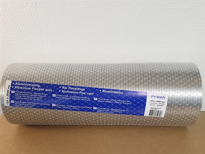 Fresh Aluminiumslang Flex, 125x3000 mm